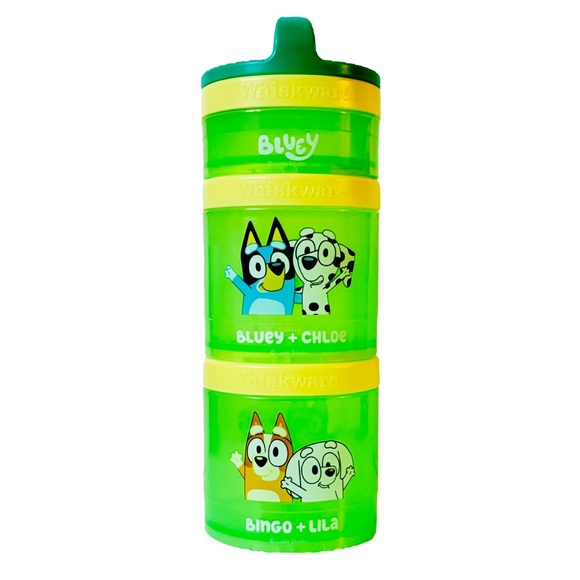 BLUEY Whiskware by BlenderBottle Best Buddies Snack Stack feat. Bingo Chloe Lila - Picture 2 of 10